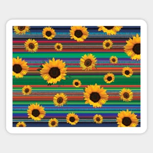 Serape Sunflowe Sticker